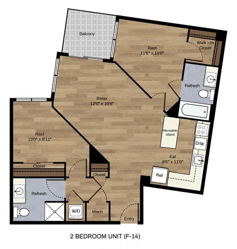Two Bedroom Two Bath